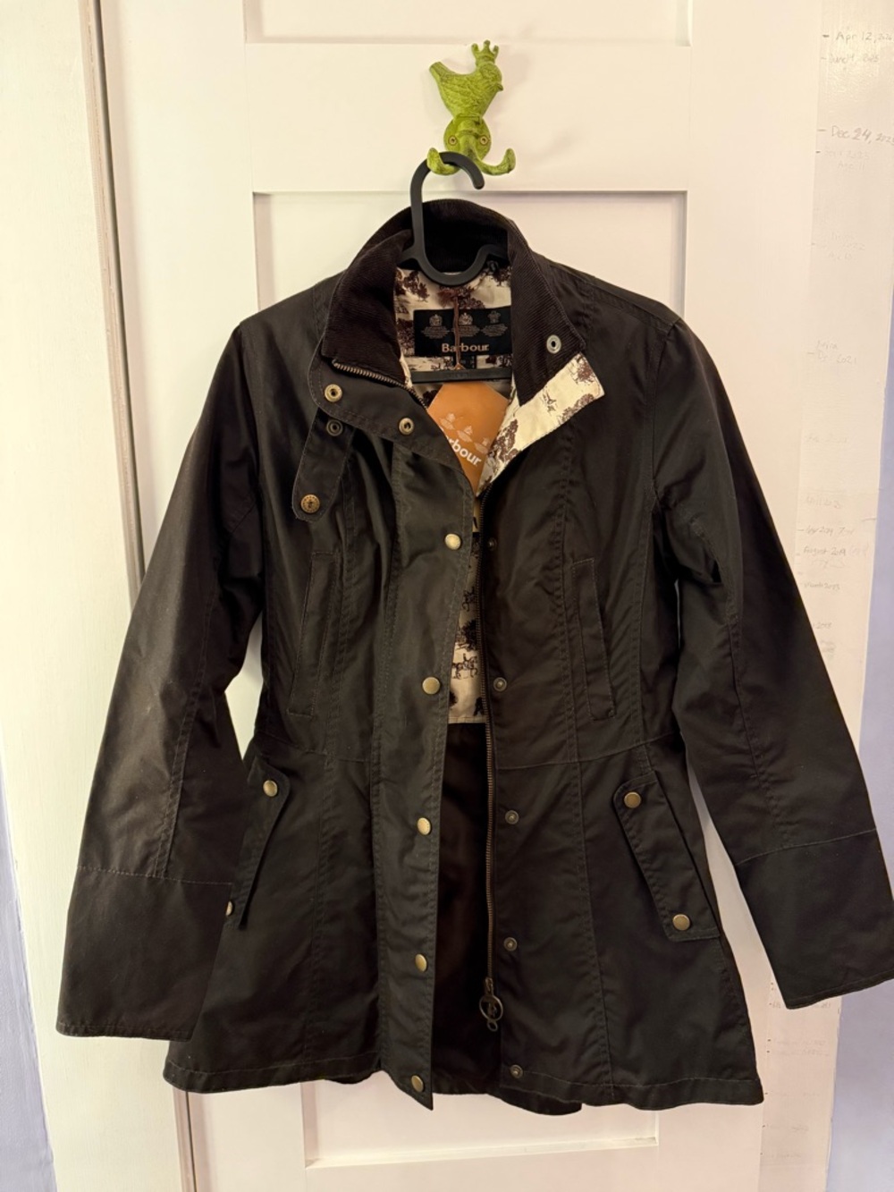 Barbour Utility Waxed Cotton Jacket with Fitted Silhouette. Equestrian line.